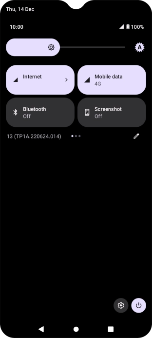 Press the settings icon.