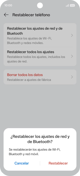 Pulsa Restablecer. Pulsa Restablecer.