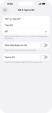 Press the indicator next to Press the indicator next to
