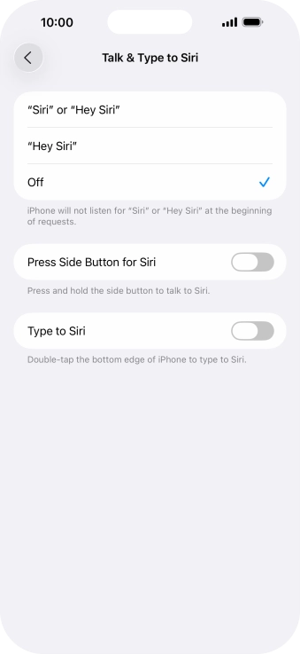 Press the indicator next to Press the indicator next to