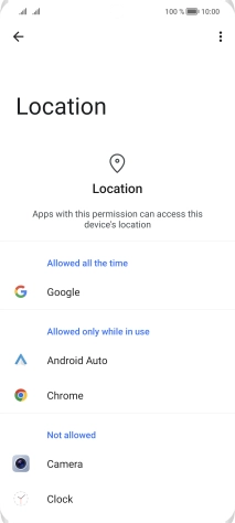 Press the required app. Press the required app.