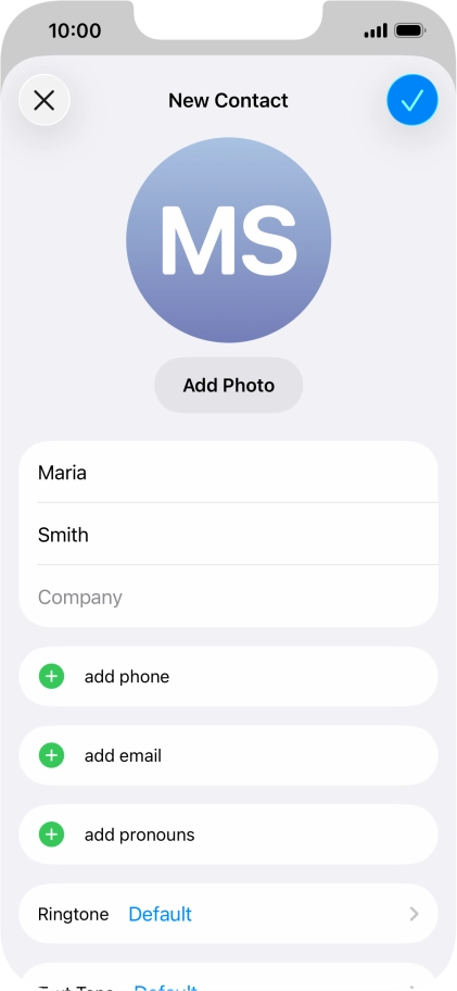 Press add phone.