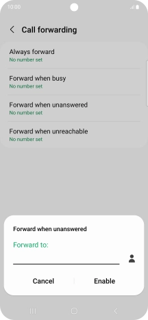 Key in +447836121121 and press Enable. Key in +447836121121 and press Enable.