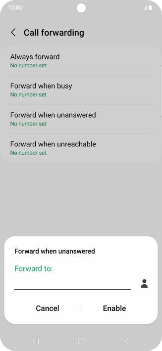 Key in +447836121121 and press Enable. Key in +447836121121 and press Enable.