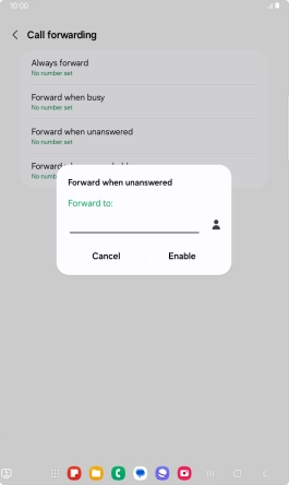 Key in +447836121121 and press Enable. Key in +447836121121 and press Enable.