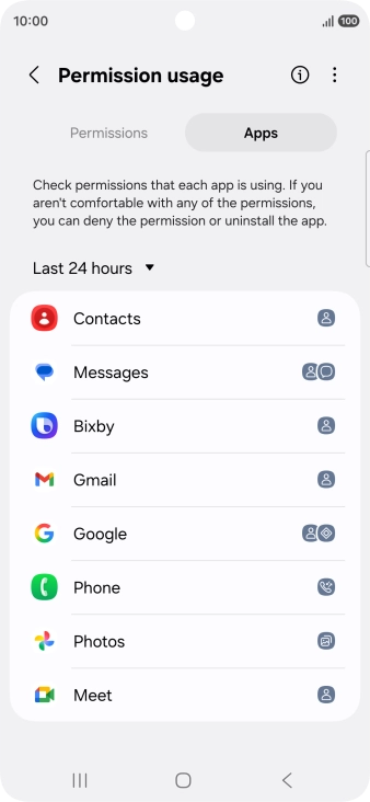 Press the drop down list. Press the drop down list.