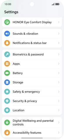 Press Security & privacy.