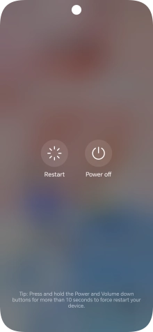 Press Power off.