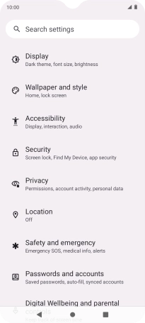 Press Privacy.