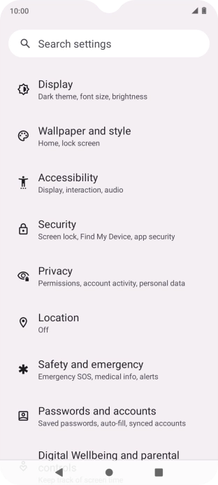 Press Privacy.