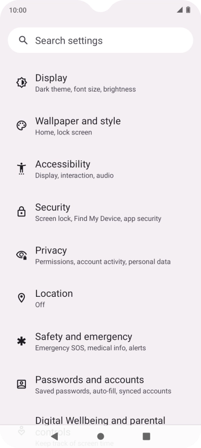 Press Privacy.