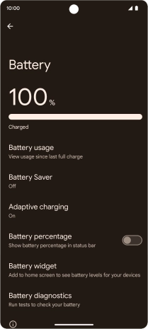 Press Adaptive charging. Press Adaptive charging.