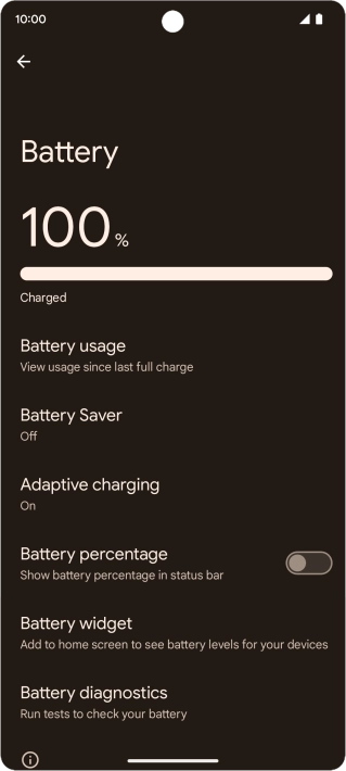 Press Adaptive charging. Press Adaptive charging.