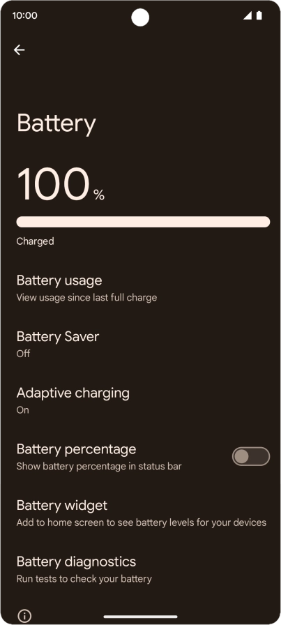 Press Adaptive charging. Press Adaptive charging.