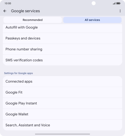 Press Search, Assistant and Voice.