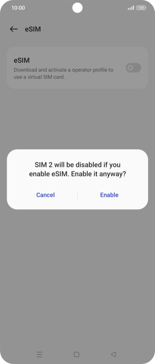 If you turn on use of the price plan, press Enable. If you turn on use of the price plan, press Enable.
