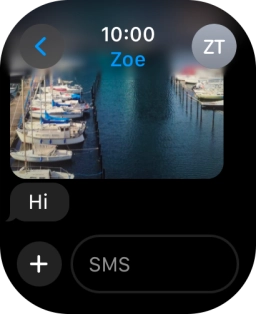 Press SMS. Press SMS.