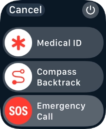 Press the power off icon.