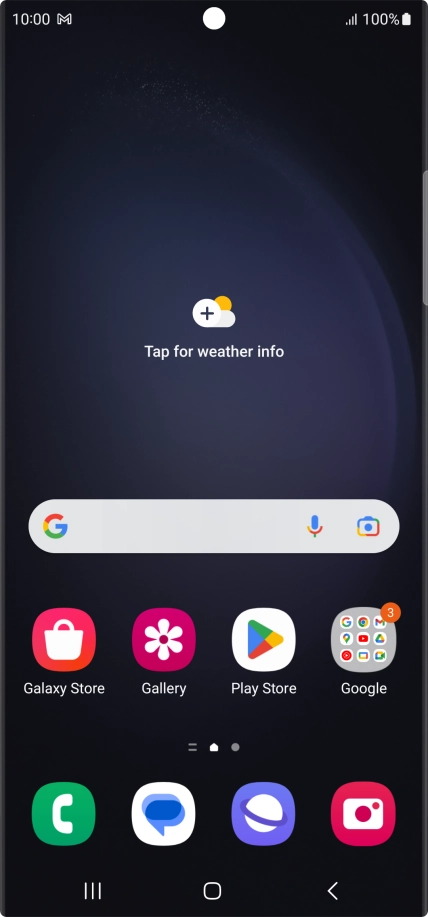 The email message icon shows that you've received a new email message.