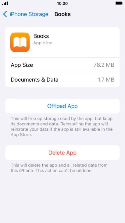 Press Offload App.