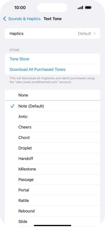 Press the required message tones to hear them. Press the required message tones to hear them.