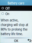 Select On to turn on the function.