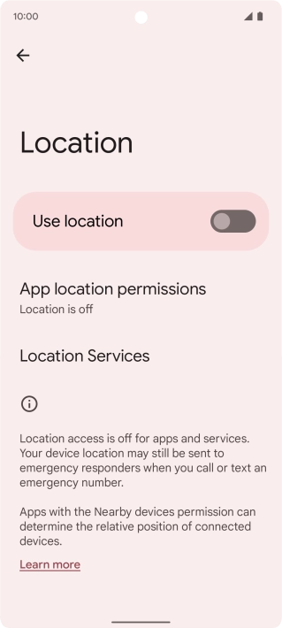 Press the indicator next to Press the indicator next to