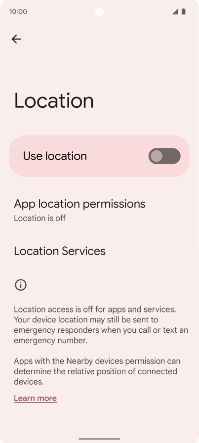 Press the indicator next to Press the indicator next to