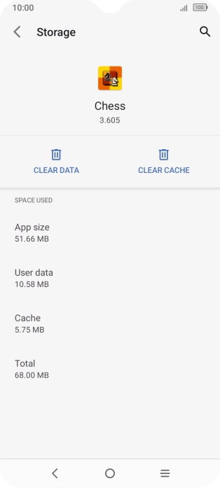 Press CLEAR CACHE.