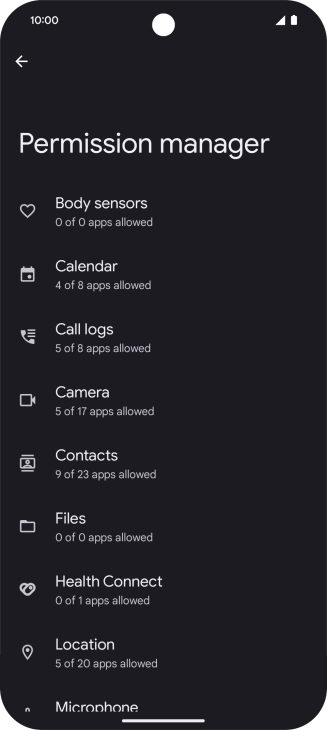Press the required phone function. Press the required phone function.