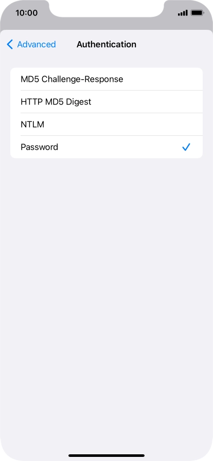 Press Password.