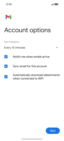 If this screen is displayed, you email account has been recognised and set up automatically. Follow the instructions on the screen to key in more information and finish setting up your email account. If this screen is displayed, you email account has been recognised and set up automatically. Follow the instructions on the screen to key in more information and finish setting up your email account.