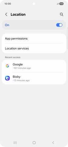 Press App permissions. Press App permissions.
