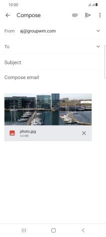 Press the field next to 