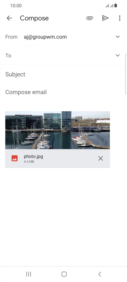 Press the field next to 