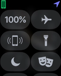 Press the battery percentage.