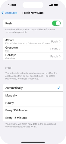 Press the indicator next to Press the indicator next to