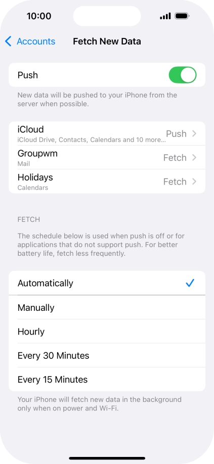 Press the indicator next to Press the indicator next to