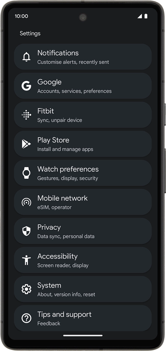 On your phone: Press Mobile network.