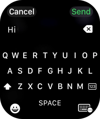 Press the input icon.
