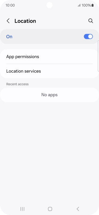 Press App permissions. Press App permissions.