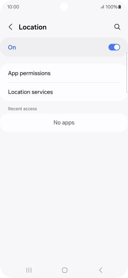 Press App permissions. Press App permissions.