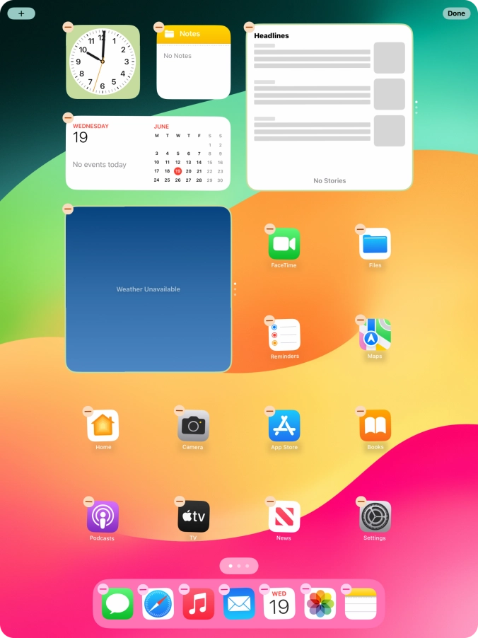Press the add icon.