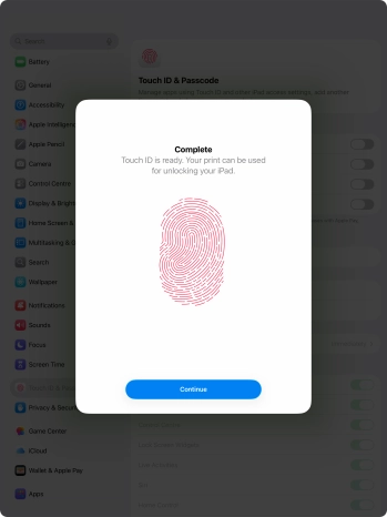Press Continue. If you haven't previously selected a lock code, key in a code of your own choice twice. Press Continue. If you haven't previously selected a lock code, key in a code of your own choice twice.