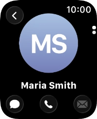 Press the call icon. Press the call icon.