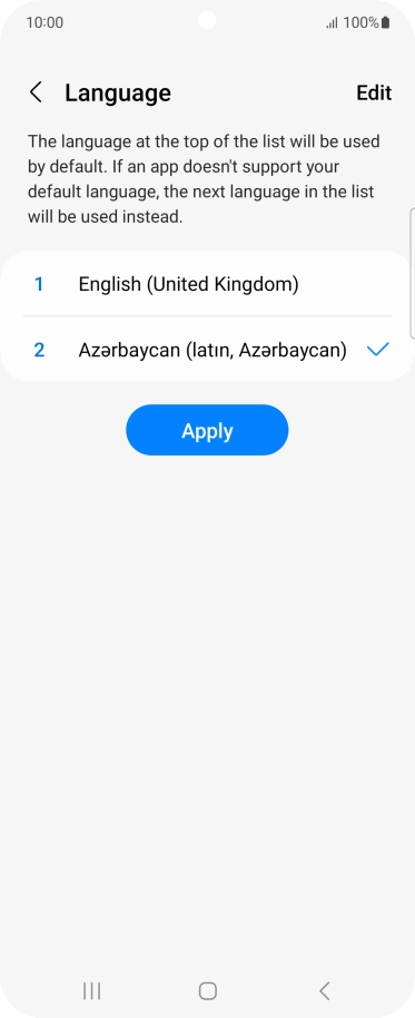 Press Apply. Press Apply.