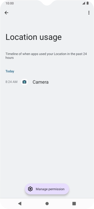 The total app activity for the selected phone function is displayed.