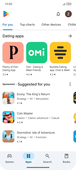 Press Search.