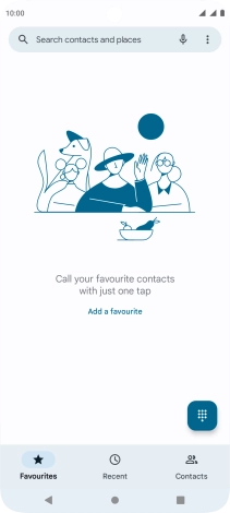 Press the keypad icon. Press the keypad icon.