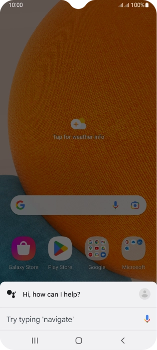 Press and hold the Home key.
